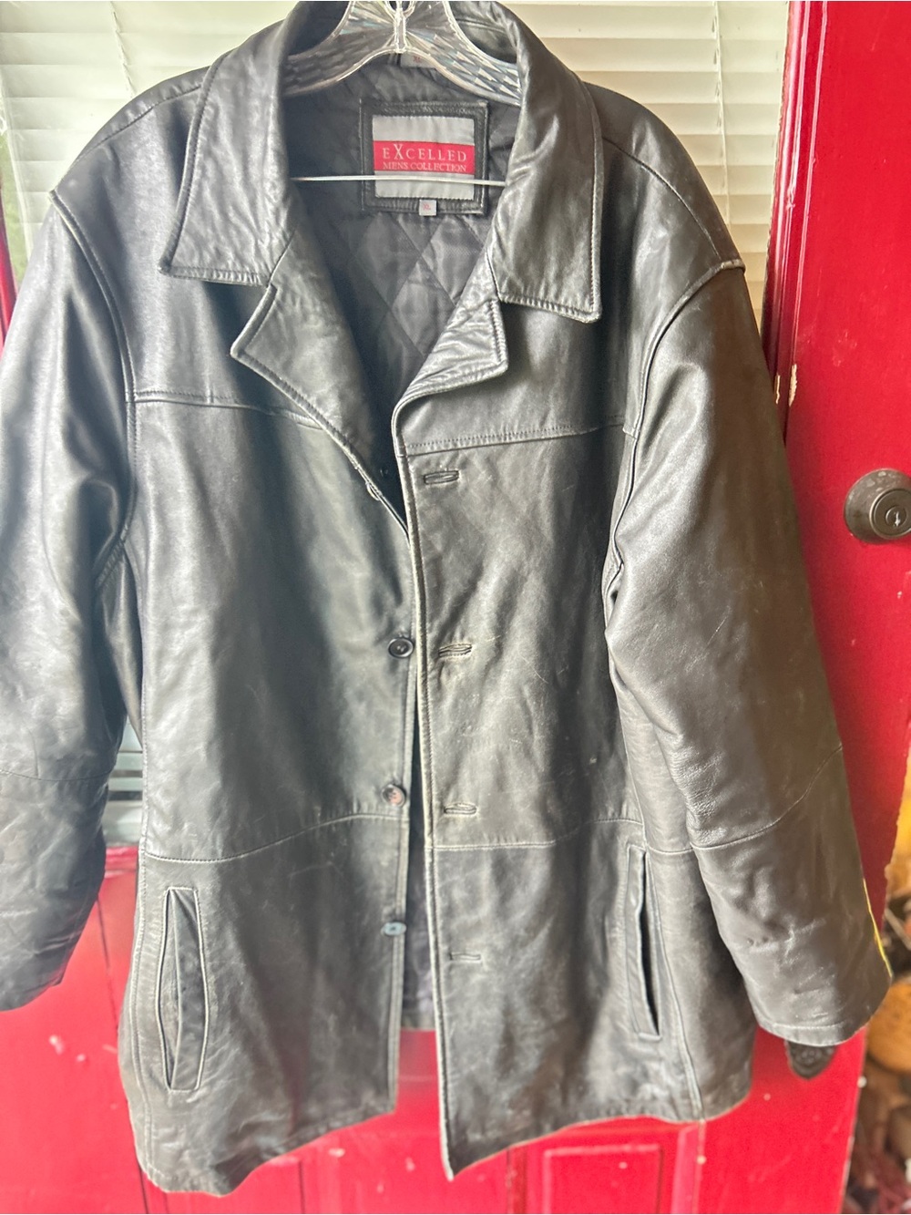 Leather Excelled coat